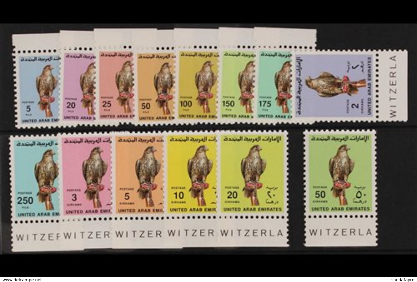 1990 Falcon Definitive Original Set, Between SG 284/297, Fine Never Hinged Mint With Sheet Margins. (14 Stamps) For More - Other & Unclassified