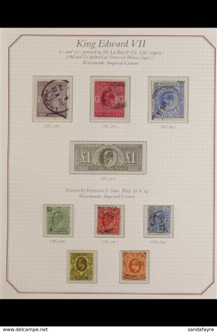 1902 - 1934 FINE USED COLLECTION Attractive Collection Of Used Issues From An SG "Celebration" Album, With All The Stamp - Autres & Non Classés
