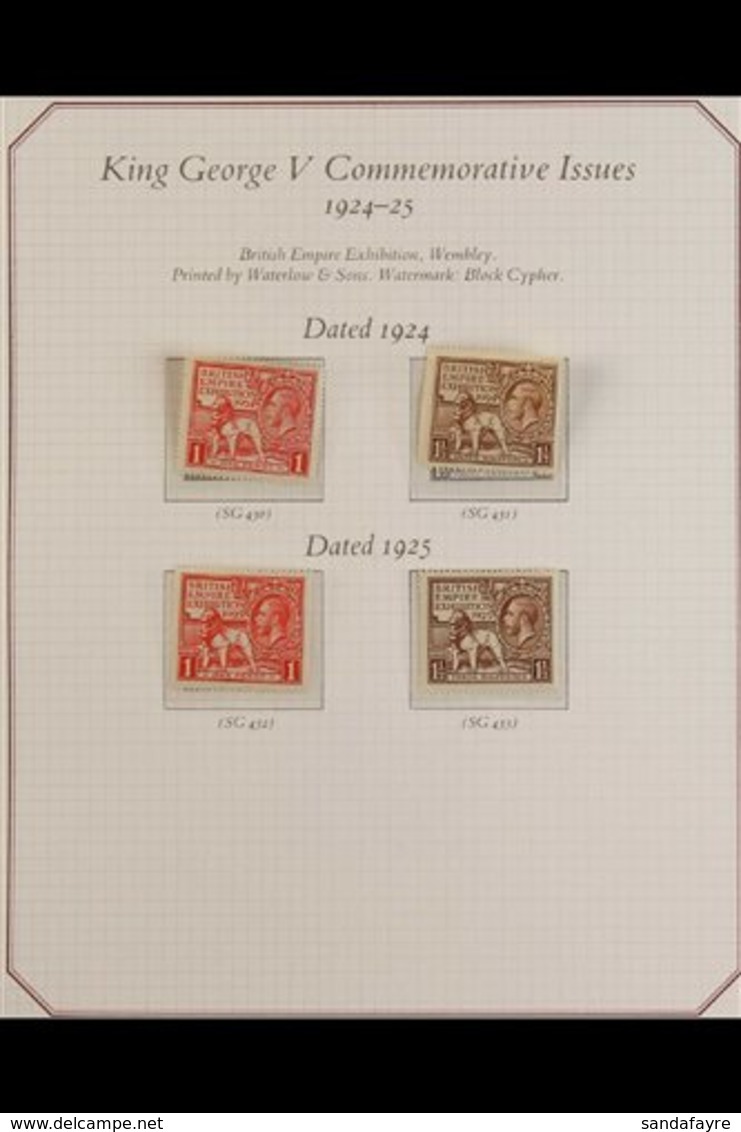 1924 - 1951 LOVELY FRESH MINT COLLECTION Nicely Presented On A Set Of SG "Celebration" Pages And Including 1924 And 1925 - Otros & Sin Clasificación