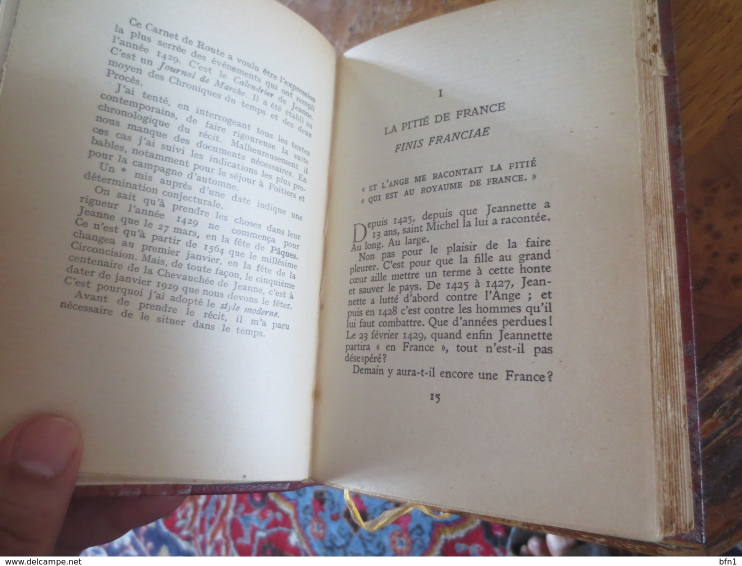 DONCOEUR - 1929- LA CHEVAUCHEE DE JEANNE D'ARC . 1429 . IVeme carnet de route.