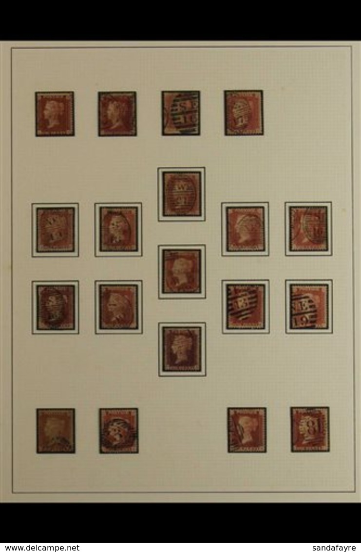 1854-70 LINE ENGRAVED GOOD TO FINE USED COLLECTION On Album Pages, Incl. Range Of Perf.14, 1d Red "Stars," 2d "Stars" Id - Otros & Sin Clasificación