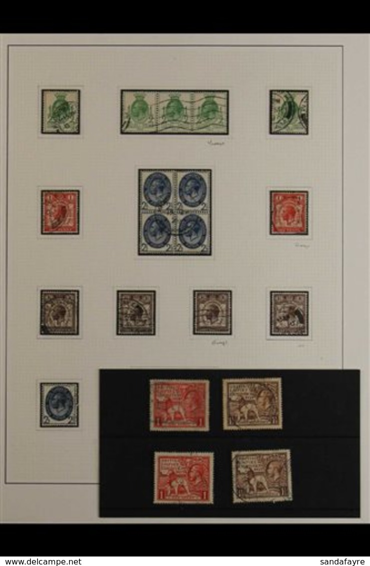 1924-34 INTERESTING USED RANGE Includes Both 1924-5 Wembley Sets, 1929 PUC Set With Fine Used 2½d Block Of 4, Plus Wmk S - Non Classés