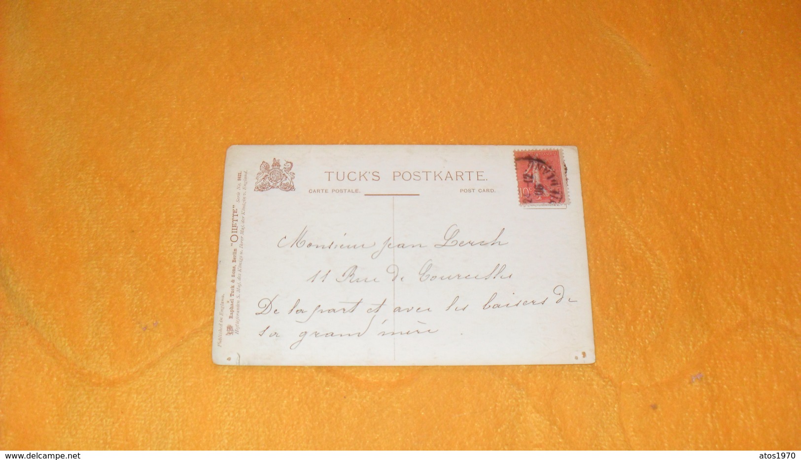 CARTE POSTALE ANCIENNE CIRCULEE DE 1906.../ JOYEUX NOEL...ILLUSTRATEUR A IDENTIFIER..CACHET + TIMBRE - Altri & Non Classificati