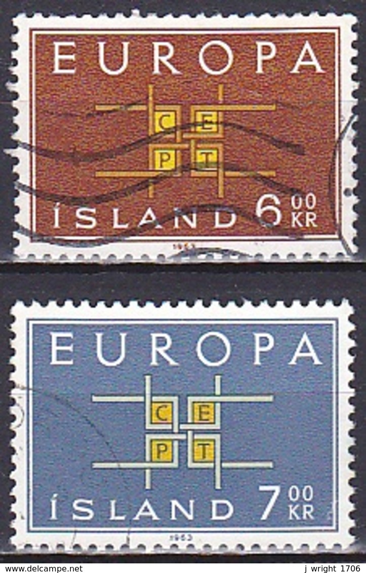 Iceland/1963 - Europa CEPT - Set - USED - Usados