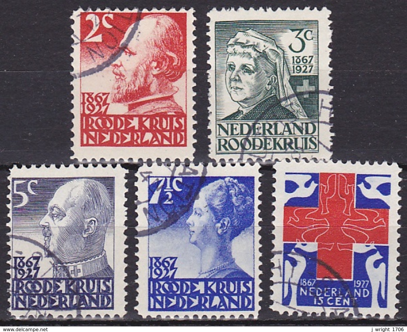 Netherlands/1927 - Red Cross/Rode Kruiszegels - Set - USED - Used Stamps