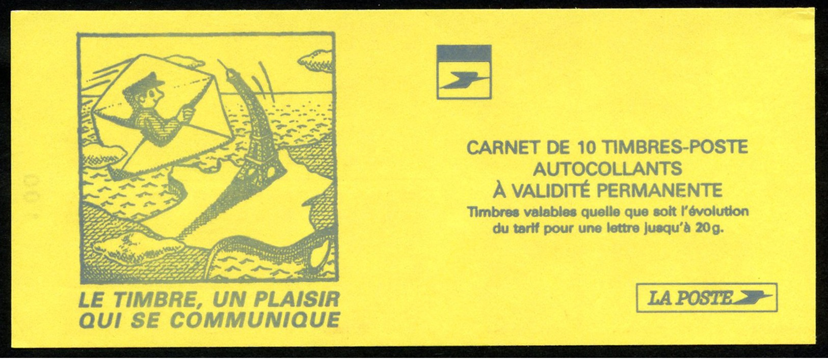 Carnet LUQUET - La Poste - Type 1 - Carré Noir + RE - RRR - Lot 04 - Sonstige & Ohne Zuordnung