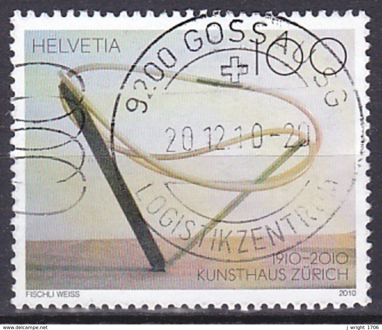 Switzerland/2010 - Zu 1355 - 100 C - USED/'9200 GOSSAU SG' - Gebraucht