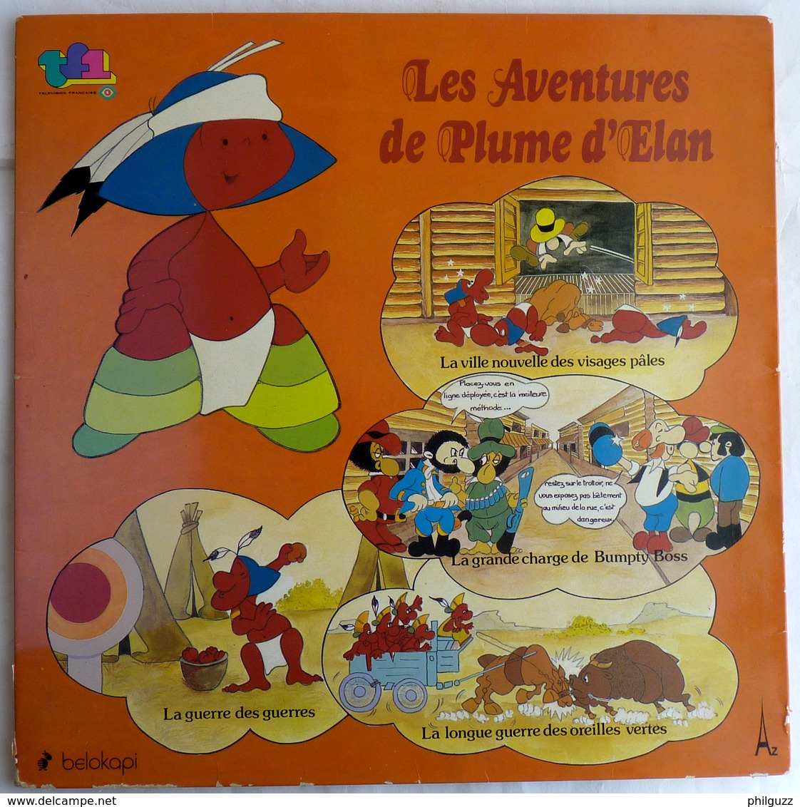 LIVRE DISQUE 33T LES AVENTURES DE PLUME D'ELAN 14501 1979 - Records