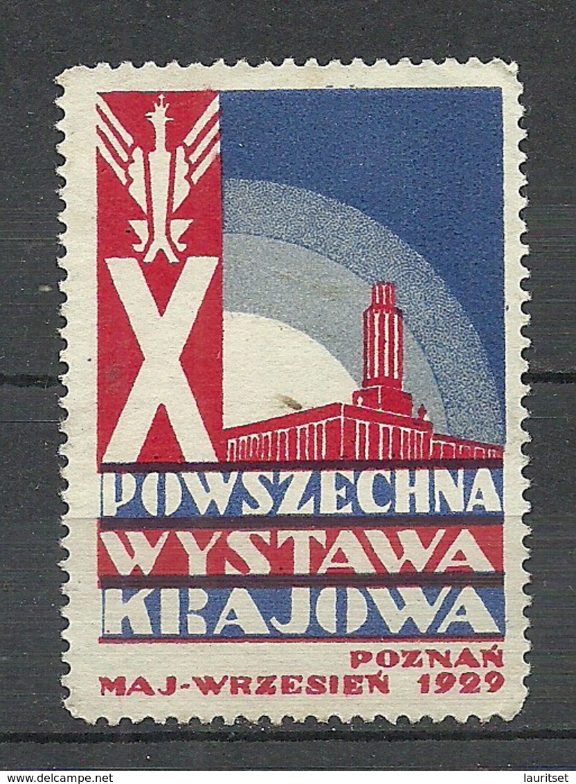 Reklamemarke 1929 Exposition Generale Polonaise In Poznan In Polnische Sprache (*) - Viñetas