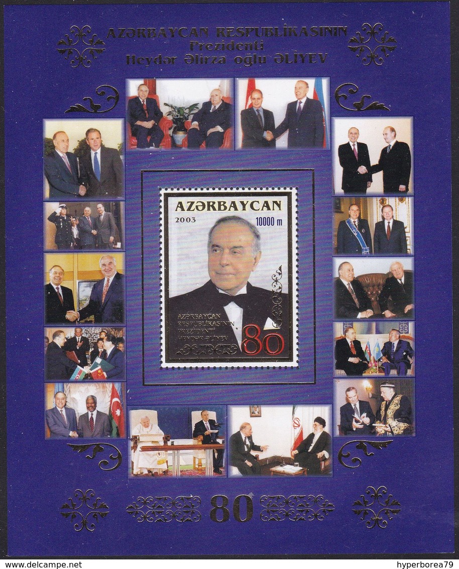 Azerbaijan 550 - President Heydar Aliyev 2003 M/S - MNH - Aserbaidschan