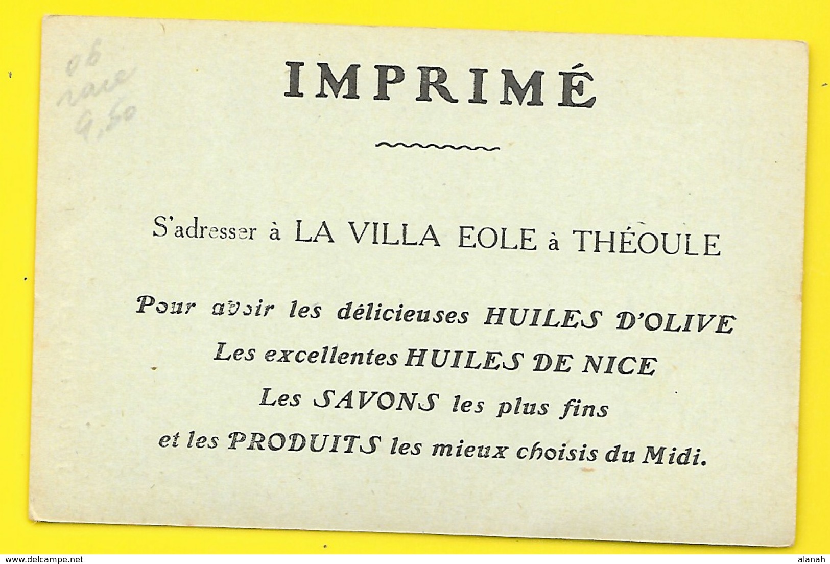 THEOULE Rare Villa Eole Huiles & Savons (Selecta) Alpes Maritimes (06) - Otros & Sin Clasificación