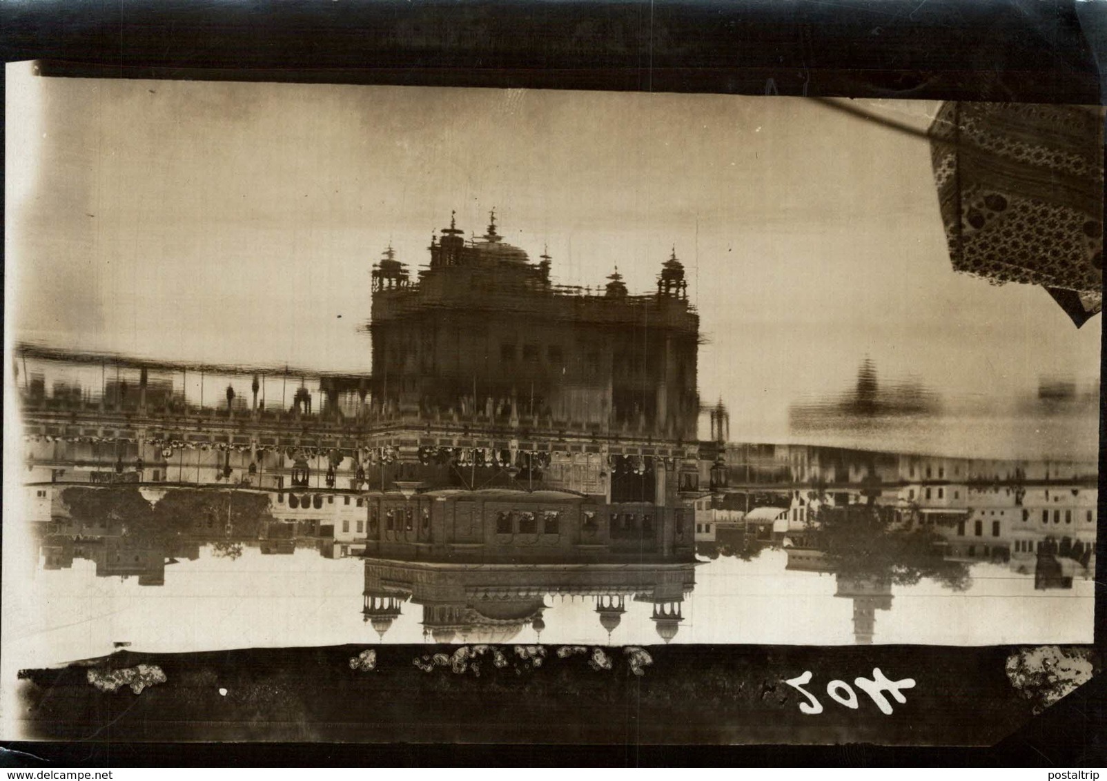 INDE INDIA Golden Temple Amritsar  Harmandir Sahib, Also Known Darbar Sahib, +- 17* 12CM Fonds Victor FORBIN (1864-1947) - Lugares