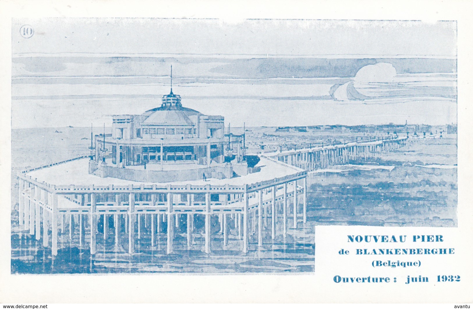 BLANKENBERGE /  OPENINGSKAART VAN DE NIEUWE PIER 1932 - Blankenberge