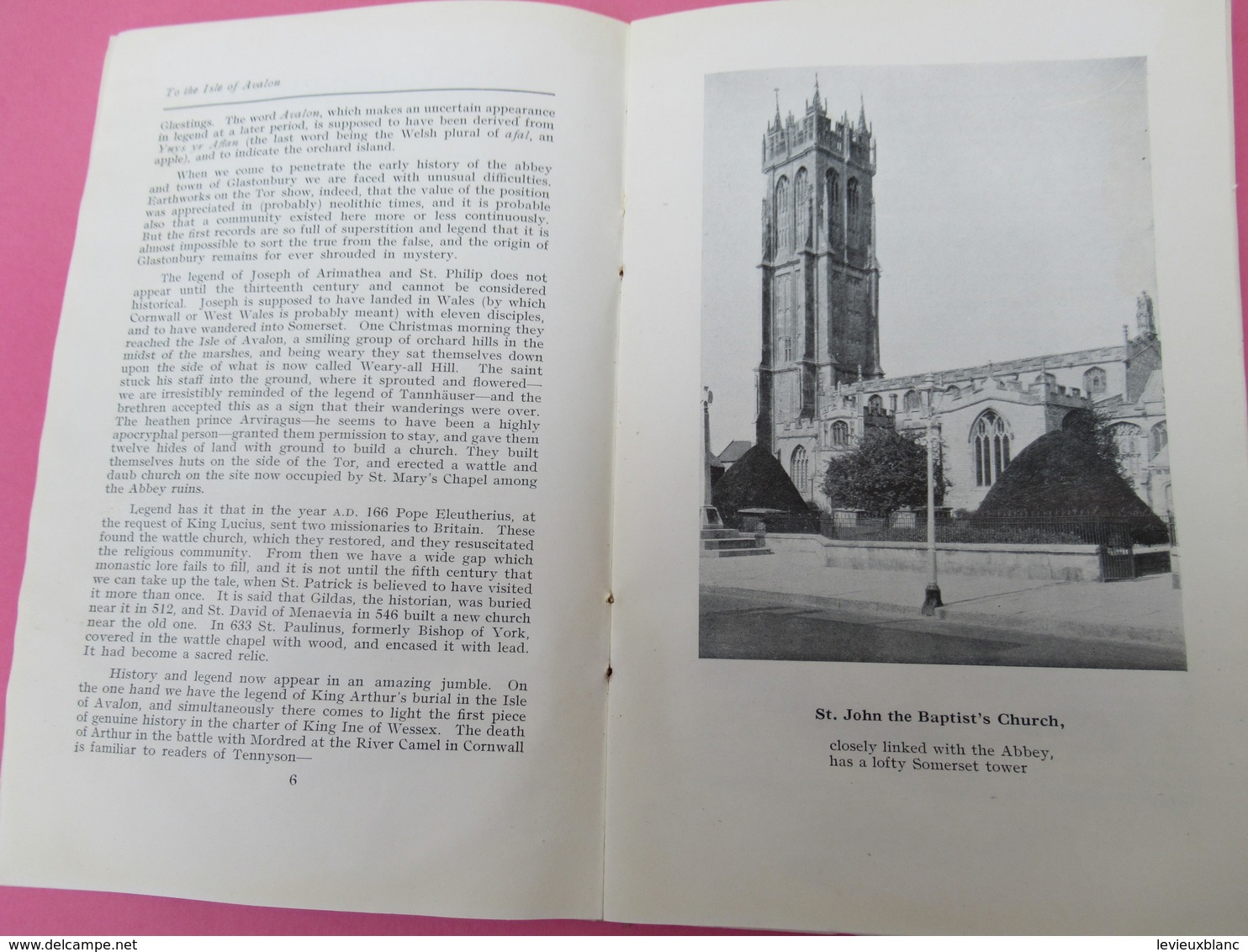 Fascicule/ANGLETERRE/GLASTONBURY/The Homeland Guide To Glastonbury/ Official Guide/ Somerset/Vers 1950   PGC344 - Tourism Brochures