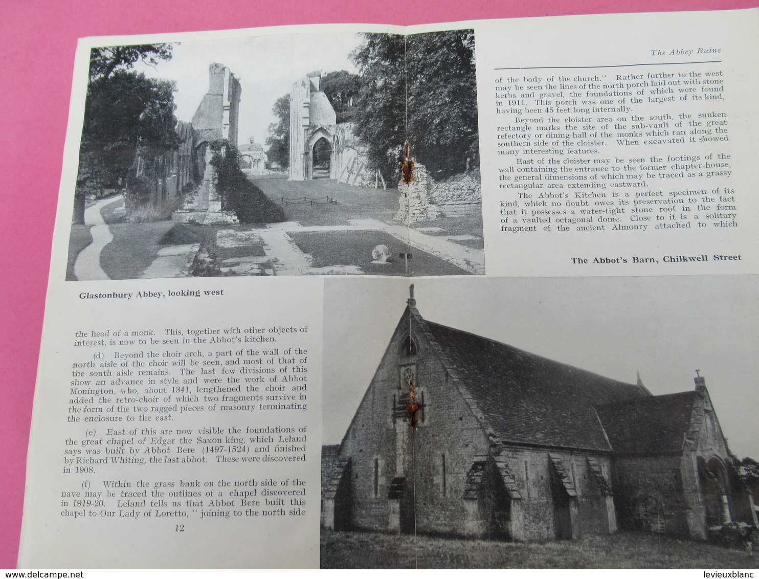 Fascicule/ANGLETERRE/GLASTONBURY/The Homeland Guide To Glastonbury/ Official Guide/ Somerset/Vers 1950   PGC344 - Tourism Brochures
