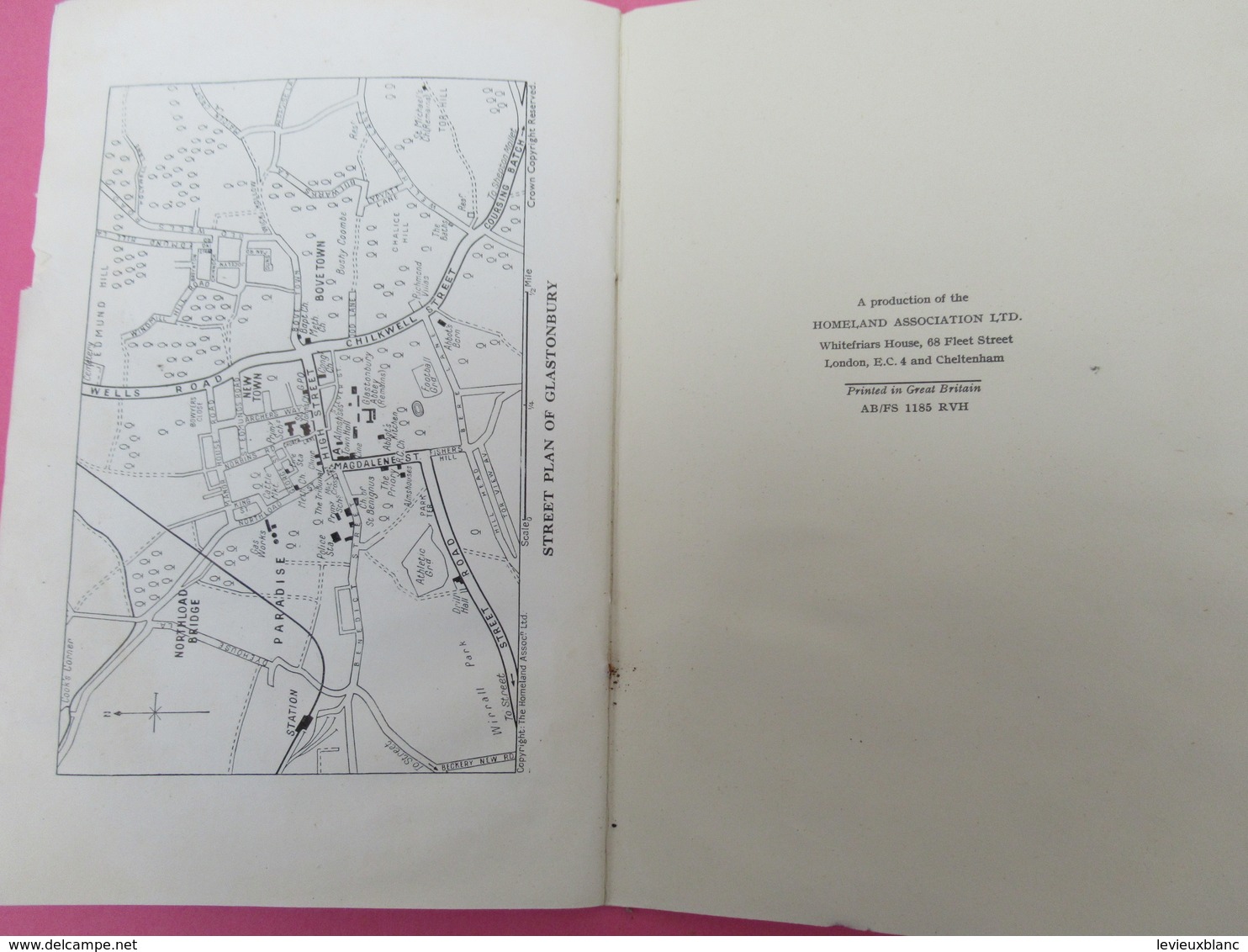 Fascicule/ANGLETERRE/GLASTONBURY/The Homeland guide to Glastonbury/ Official Guide/ Somerset/Vers 1950   PGC344