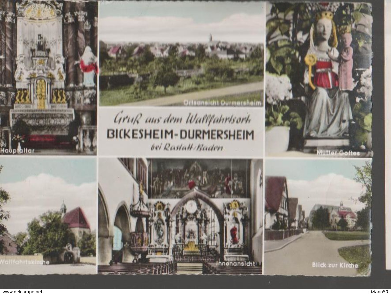 BICKESHEIM-DURMERSHEIM VEDUTE-.PANORAMA-VIAGGIATA-.1966-FG- MT843 - Ettlingen