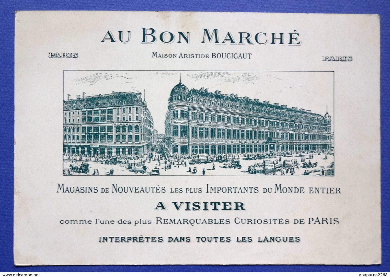 CHROMO AU BON MARCHE.....15 / 21.5  Cm.......ANIMAUX HUMANISES .....UNE AFFAIRE D'HONNEUR - Au Bon Marché