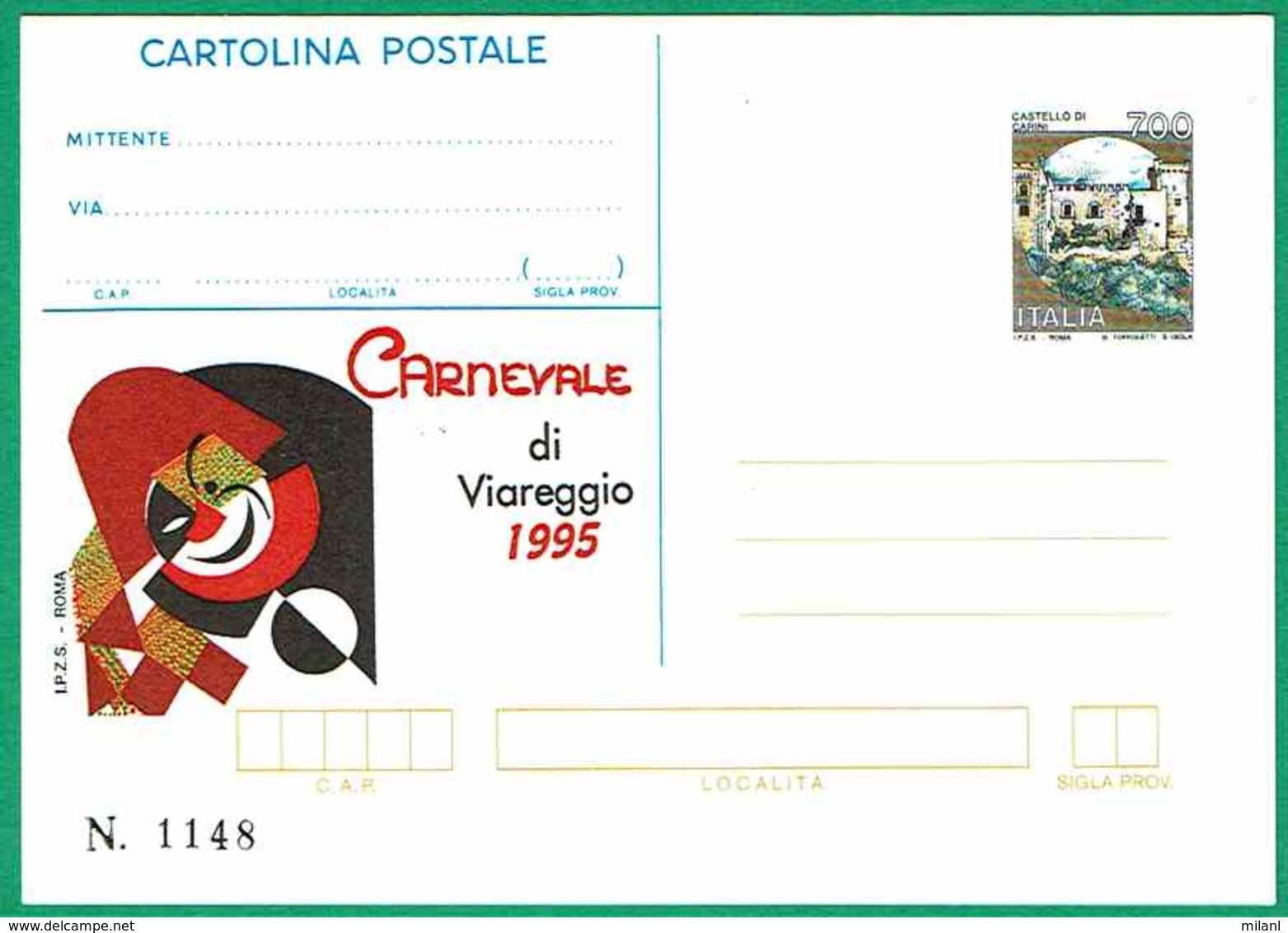 Carnevale Di Viareggio 1995 - Interi Postali