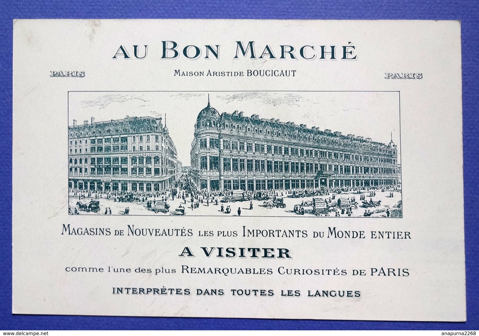 CHROMO AU BON MARCHE.....15 / 21.5  Cm.......ANIMAUX HUMANISES .....LA NOCE - Au Bon Marché