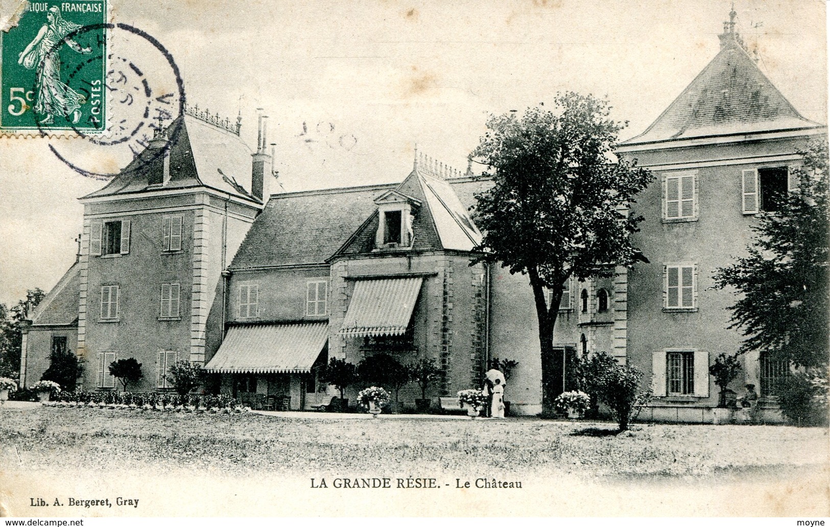 14087 - Hte Saone  - LA  GRANDE  RESIE  -  LE  CHATEAU    Circulée En1910 - Autres & Non Classés