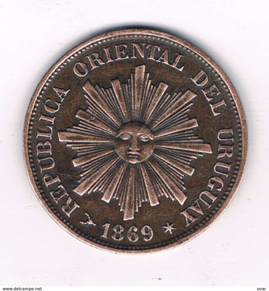 1 CENTESIMO  1869 URUGUAY /5370/ - Uruguay