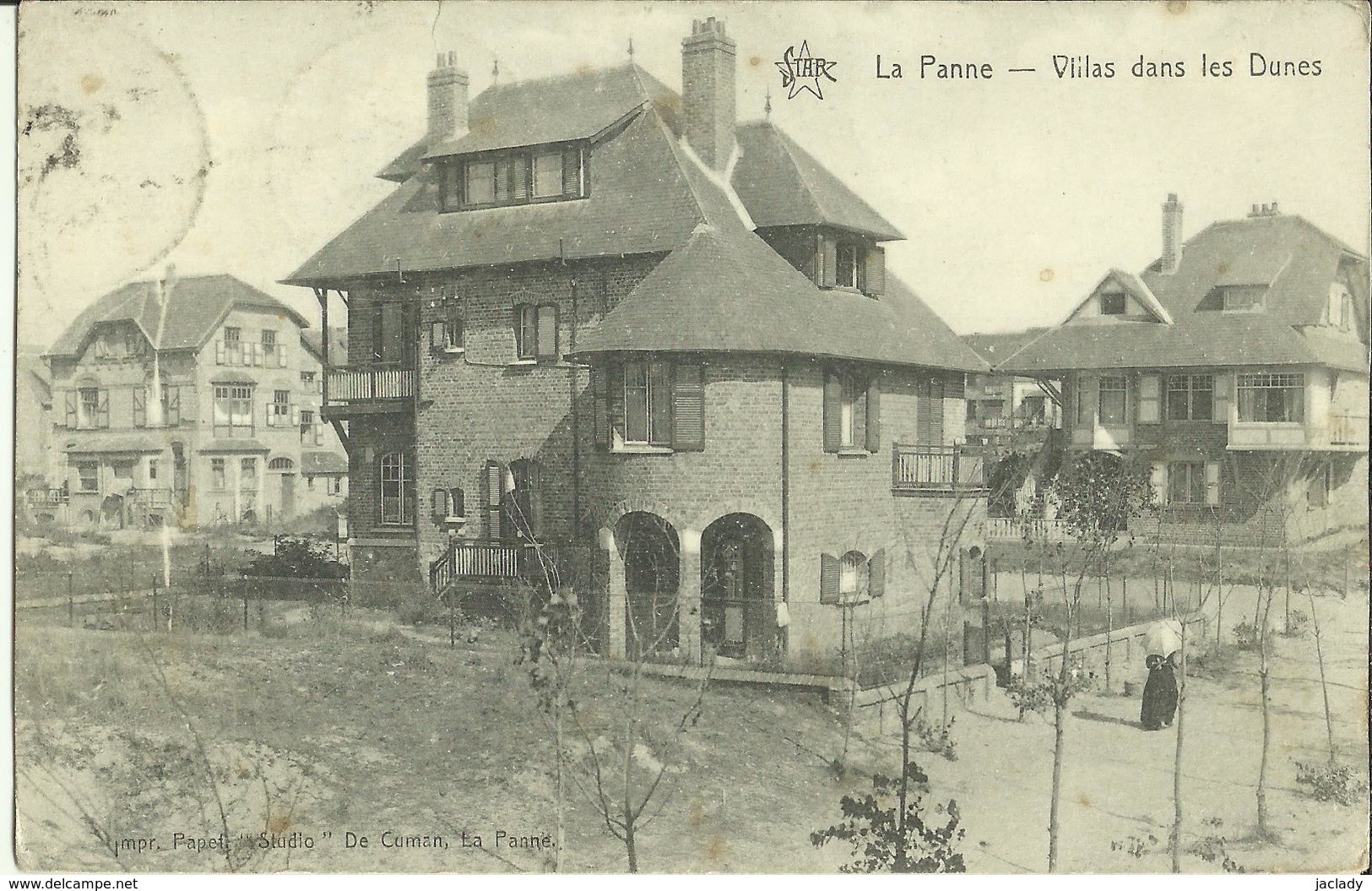 La Panne -- Villas Dans Les Dunes.    (2 Scans) - De Panne