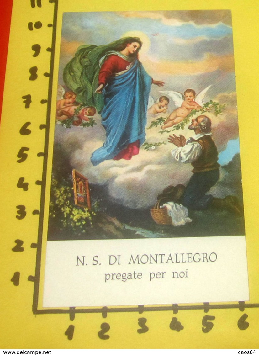 N. S. Di MONTALLEGRO (Rapallo) SANTINO Preghiera - Devotion Images