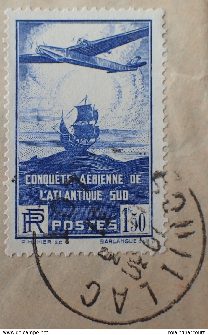 DF40266/309 - N°320 Seul Sur ✉️ Avec PUBLICITE " LES FILS DE J. L. BIZAC - SOUILLAC-PERIGORD (Lot) " Du 13/3/1937 - Lettres & Documents