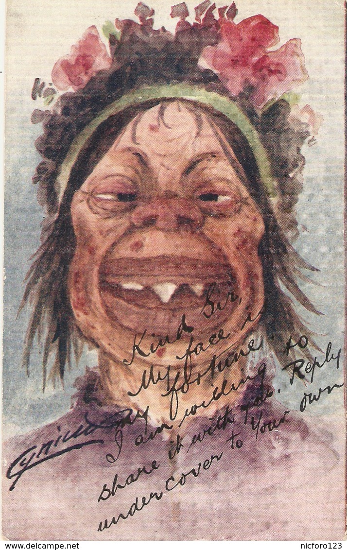 "Cynicus.Comic Woman" Humorous Antique English Postcard - Humor
