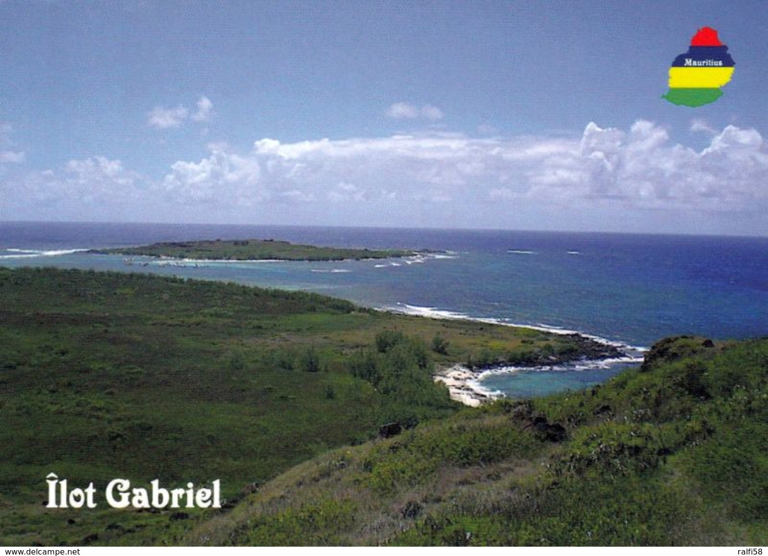 1 AK Mauritius * Ansicht Der Insel Gabriel * - Mauritius