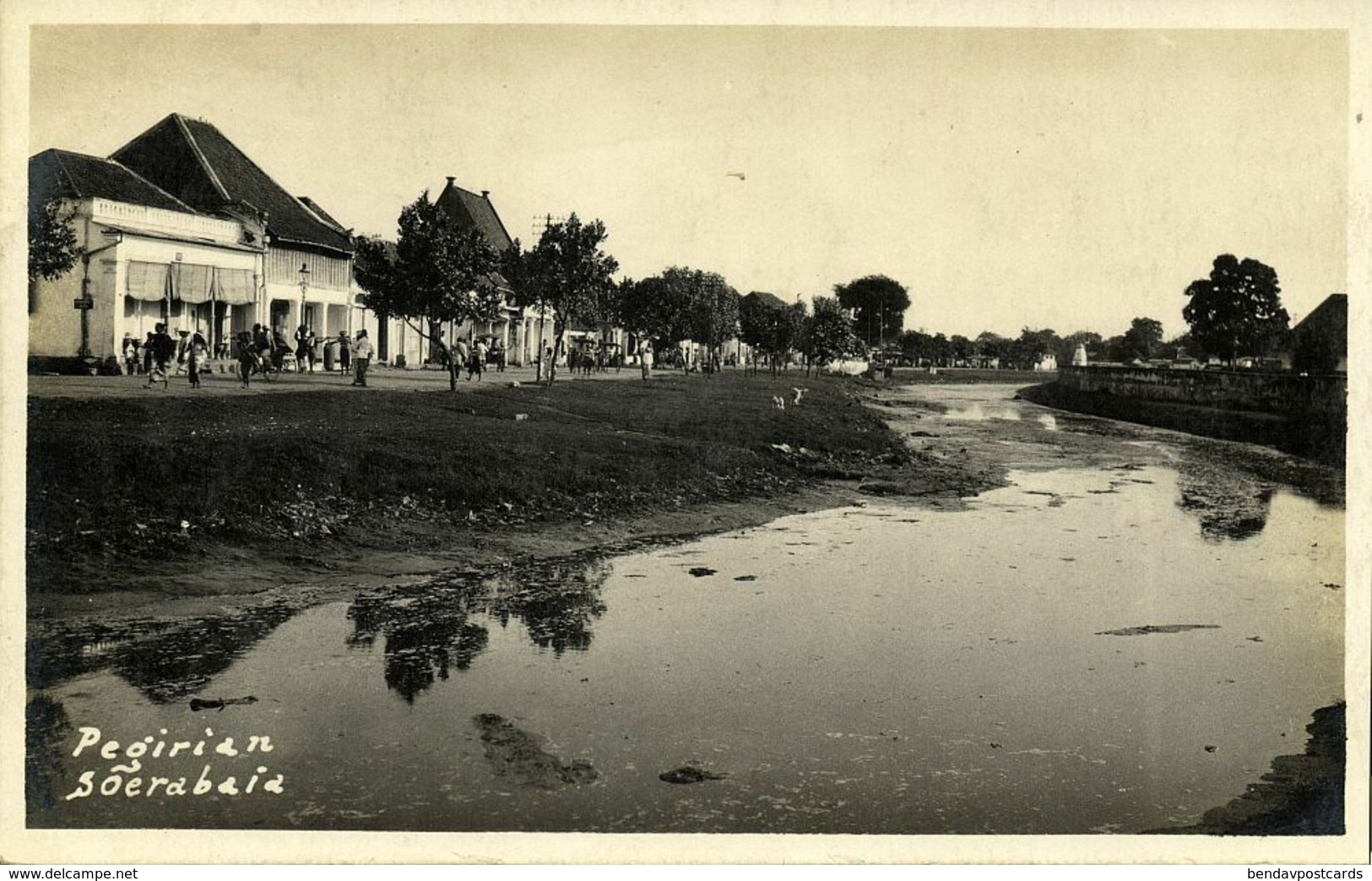 Indonesia, JAVA SOERABAIA, Pegirian (1920s) RPPC Postcard - Indonesië