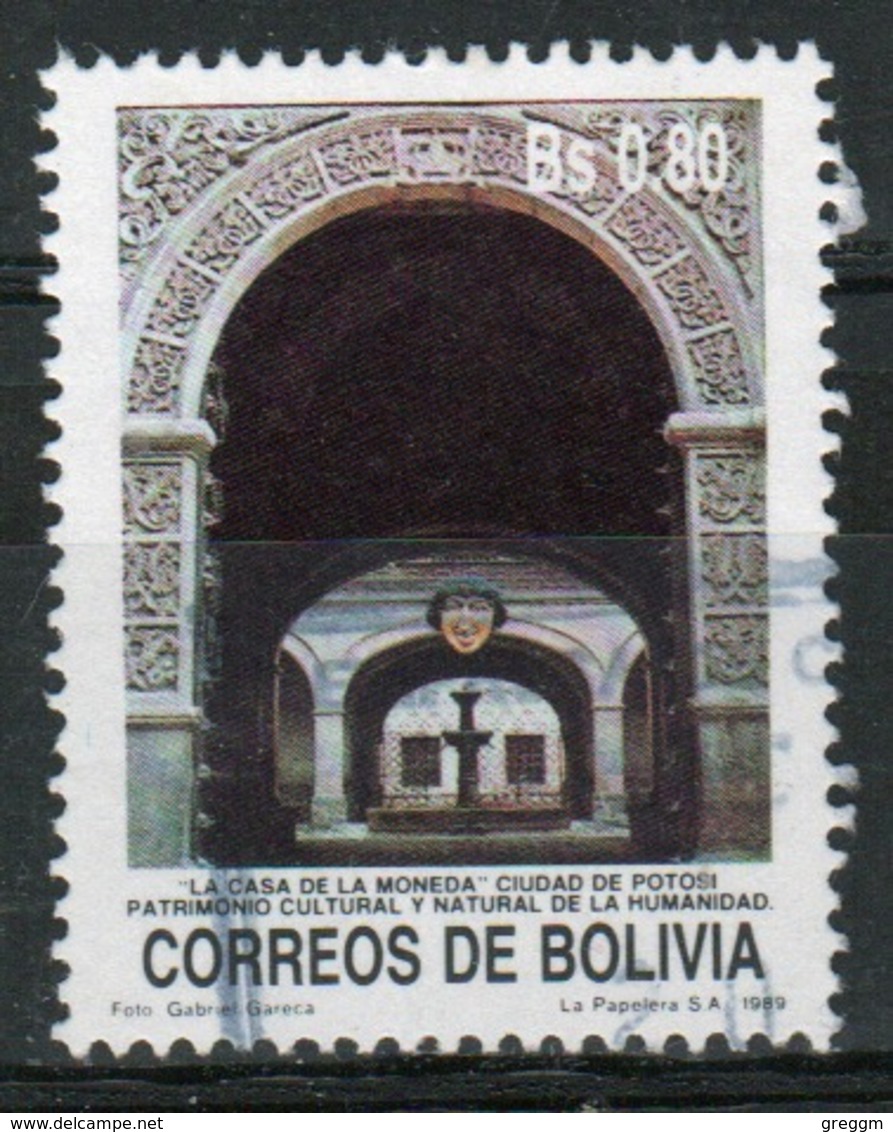 Bolivia 1989 Single 80b Stamp From The World Heritage Sites Set. - Bolivia