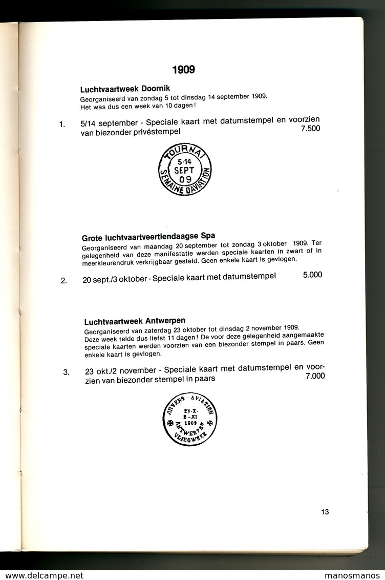 25/958 --  LIVRE Luchtpostcatalogus Van Belgie , Par Emile Vandenbauw , 1982 , 314 Pg. - TB Etat - Correo Aéreo E Historia Postal