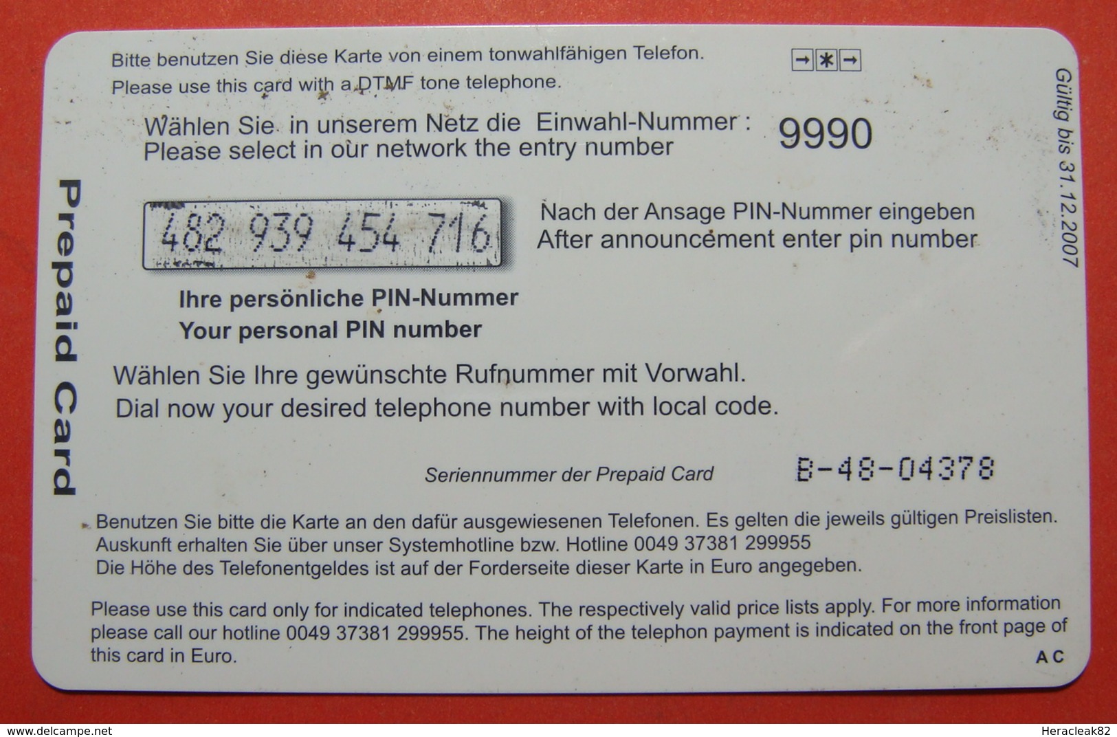 Serie B-48-04...4, German Army In Kosovo Prepaid Phone CARD 25 Euro Used Operator KBIMPULS *Satellite* - Kosovo