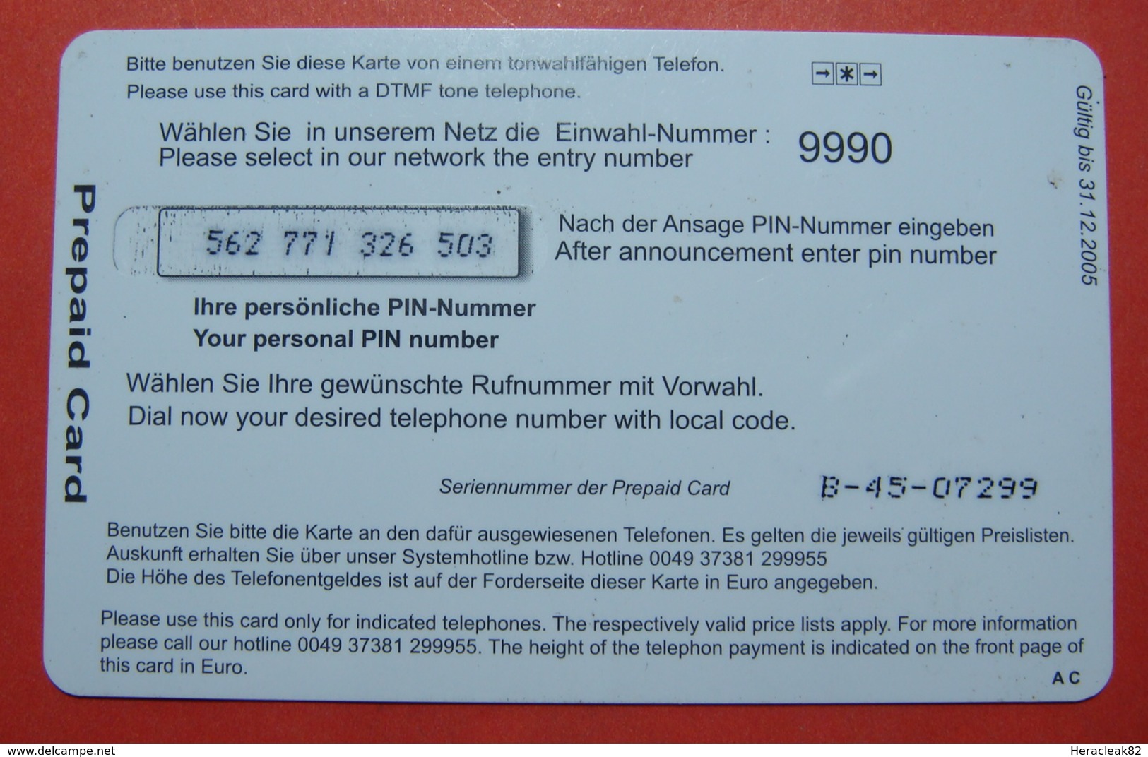 Serie B-45-07..., German Army In Kosovo Prepaid Phone CARD 25 Euro Used Operator KBIMPULS *Satellite* - Kosovo