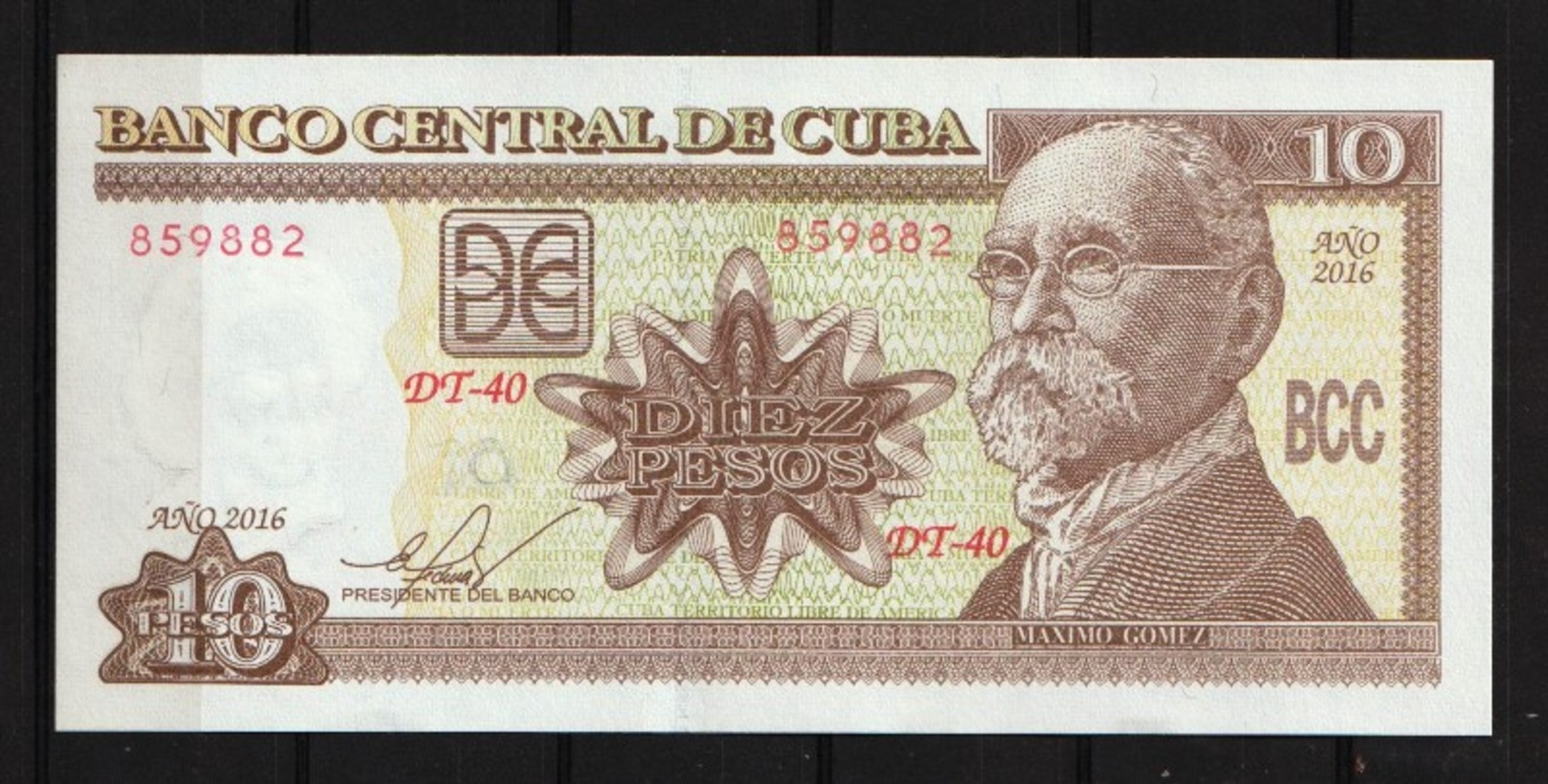 Cuba 2016 $10 Pesos Banknotes UNC - Cuba