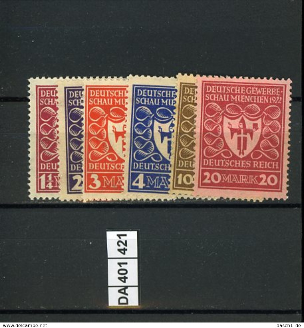 Deutsches Reich, Xx, 199 - 204 - Unused Stamps