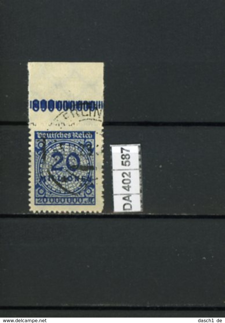 Deutsches Reich,  O, 319 B, Stempel Nicht Geprüft - Used Stamps