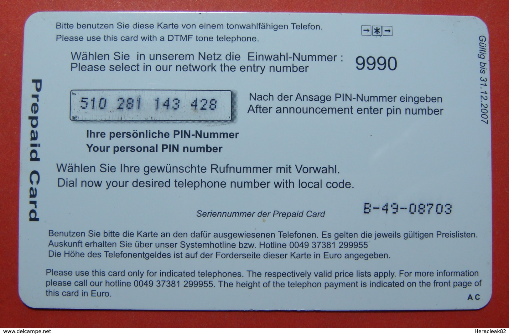 Serie B-49-08..., German Army In Kosovo Prepaid Phone CARD 10 Euro Used Operator KBIMPULS *Satellite* - Kosovo