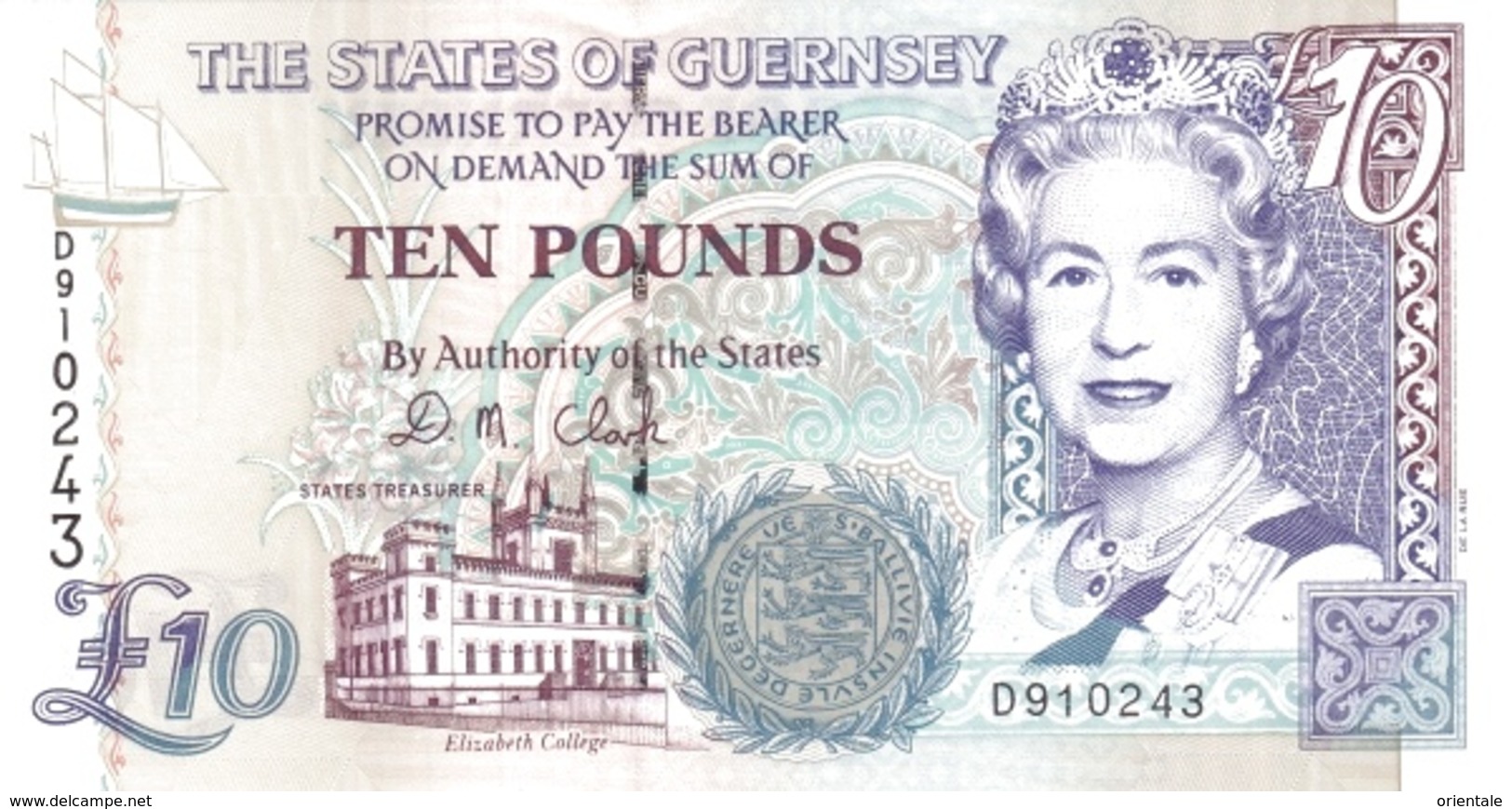 GUERNSEY P. 57c 10 P 2015 UNC - Guernsey