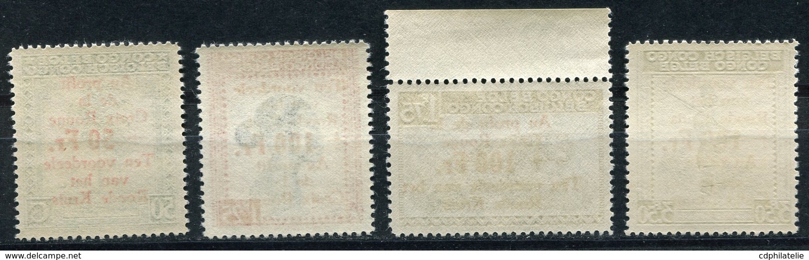 CONGO BELGE COB N°270 / 273 ** CROIX-ROUGE - Unused Stamps