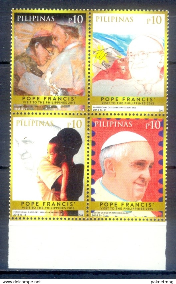 G54- Philippines Philippinen Filipinas 2015 Pope Francis Papa Francesco Visit. - Philippines