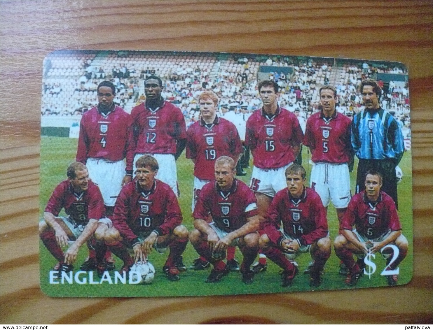 Prepaid Phonecard USA, Sprint - France '98 Football World Cup, Team Of England - Sprint