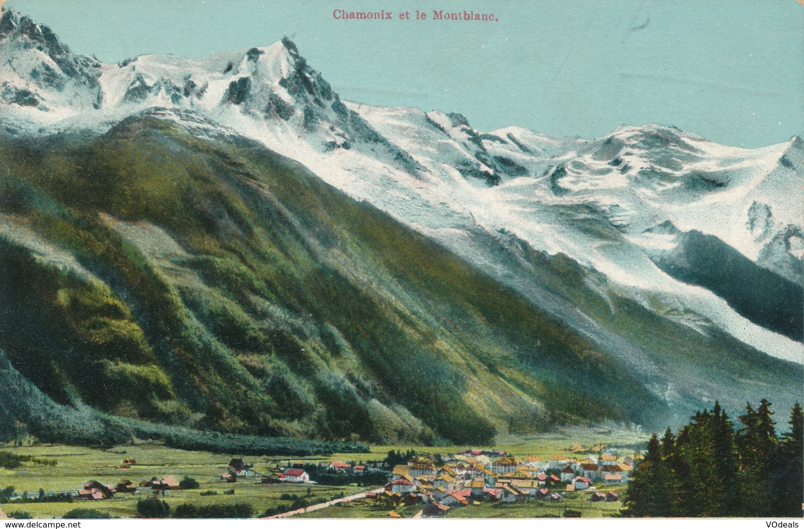 CPA - France - (74) Haute Savoie - Chamonix Et Le Montblanc - Chamonix-Mont-Blanc