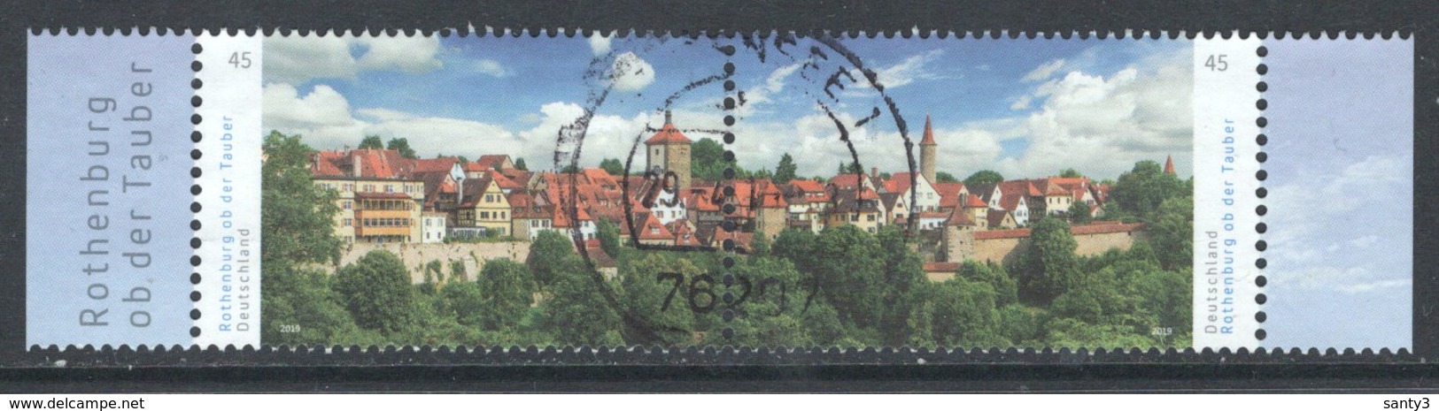 Duitsland, Mi 3454-55 Jaar 2019,samenhangend,  Prachtig Gestempeld, Zie Scan - Used Stamps