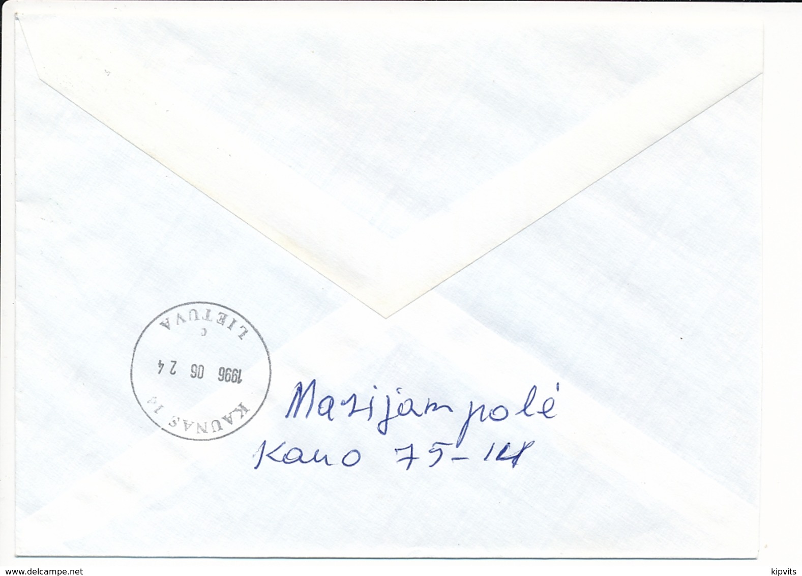 Registered Domestic Cover - 22 June 1996 Marijampolė - Lituania