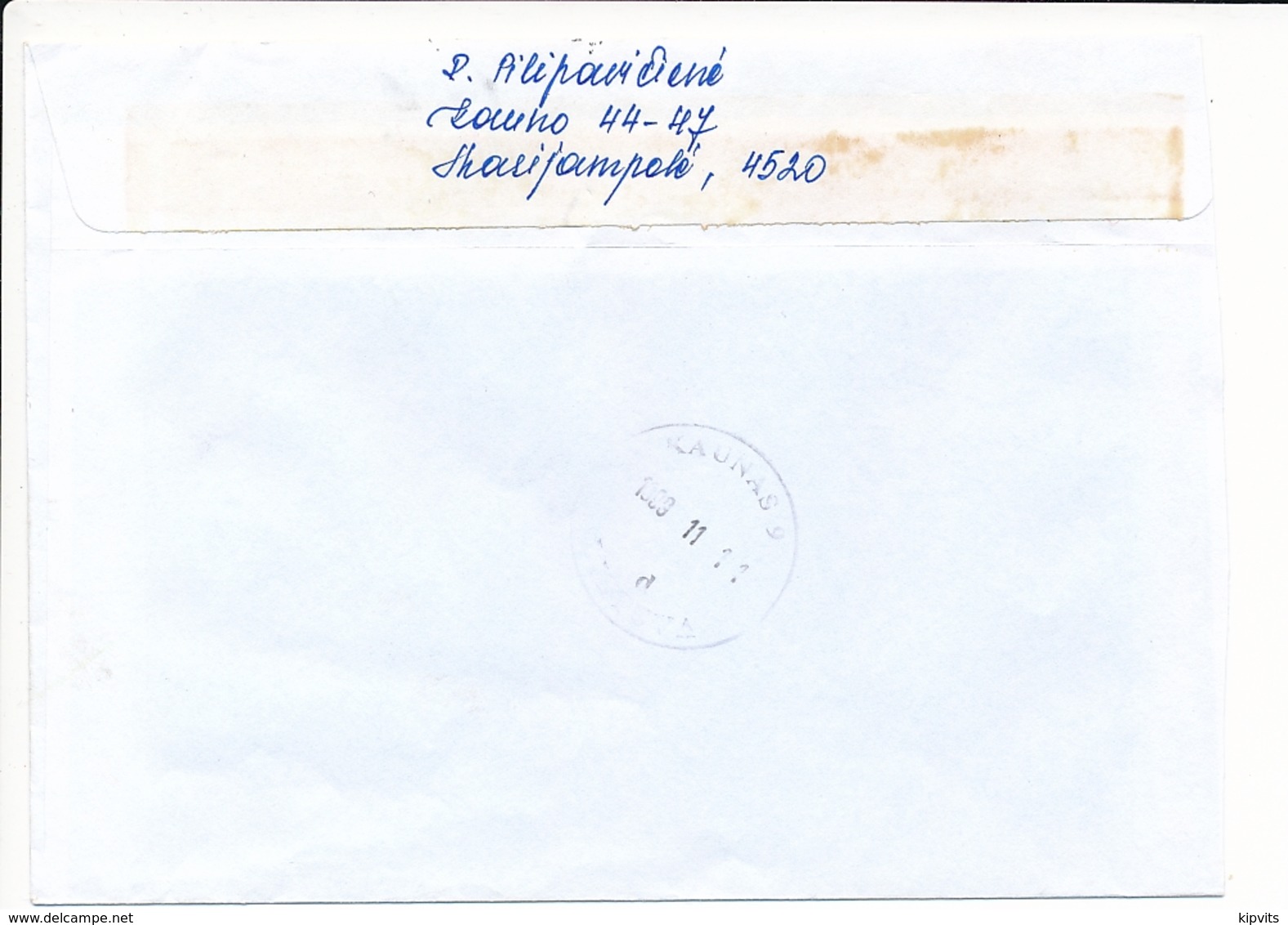 Registered Domestic Cover - 10 November 1999 Marijampolė - Lituania