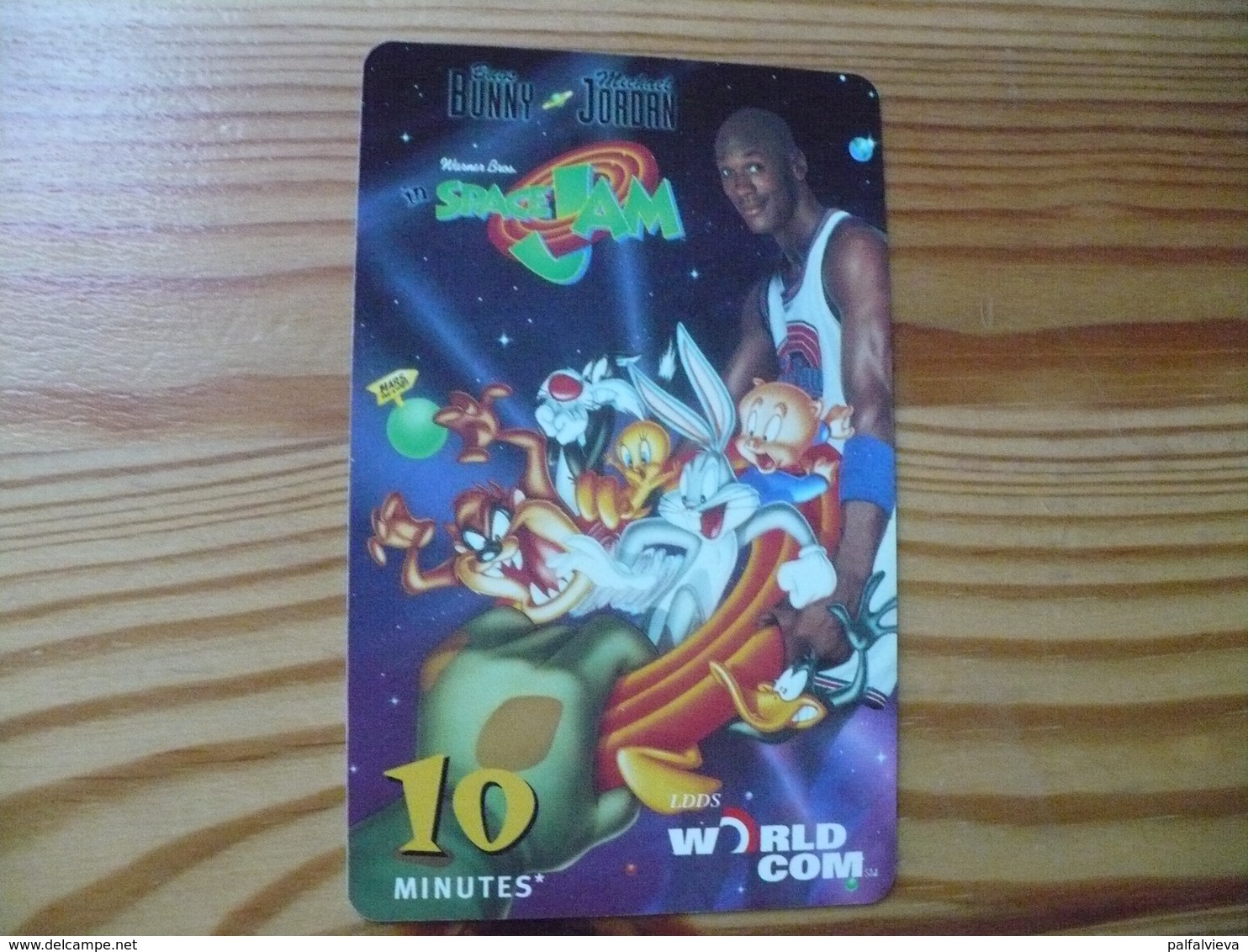 Prepaid Phonecard USA, World Com. - Basketball, Micheal Jordan, Space Jam - Altri & Non Classificati