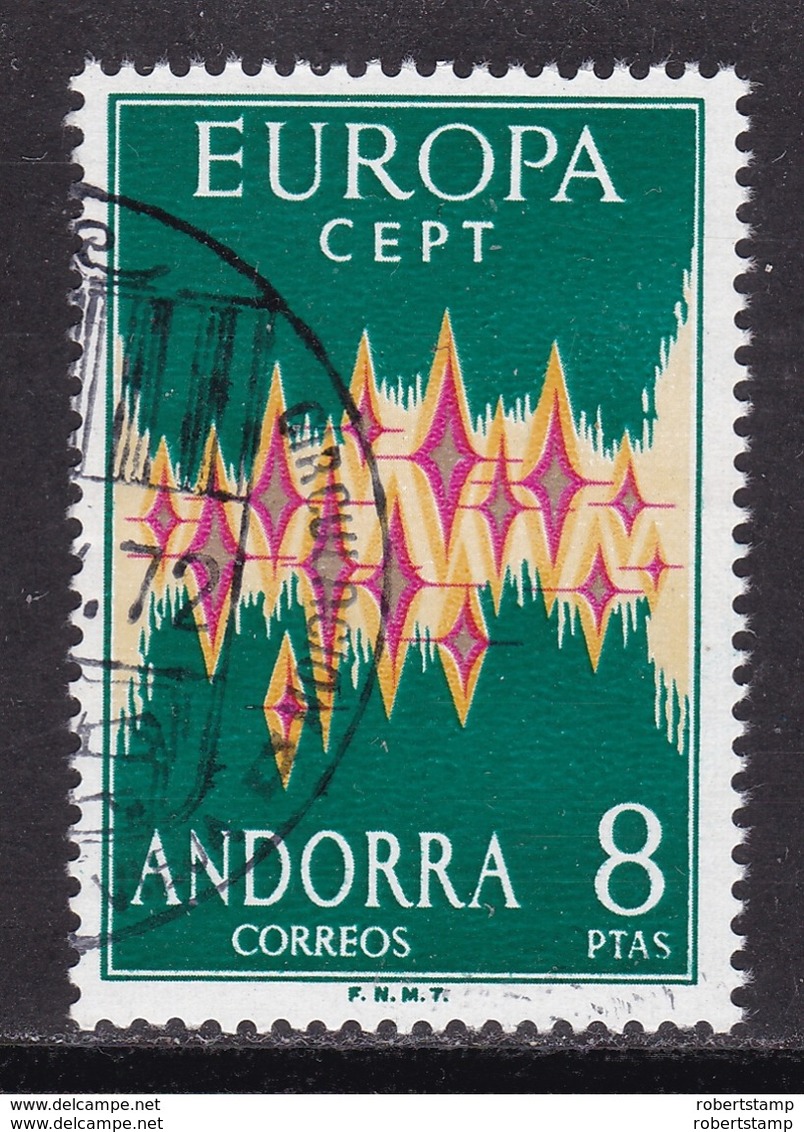 ANDORRA ESPAÑOLA - Sello Matasellado Europa-Cept 1972 - 1972